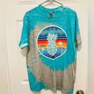 NWOT Gildan Heavy Cotton size L Nassau Tie-Dye T-Shirt
